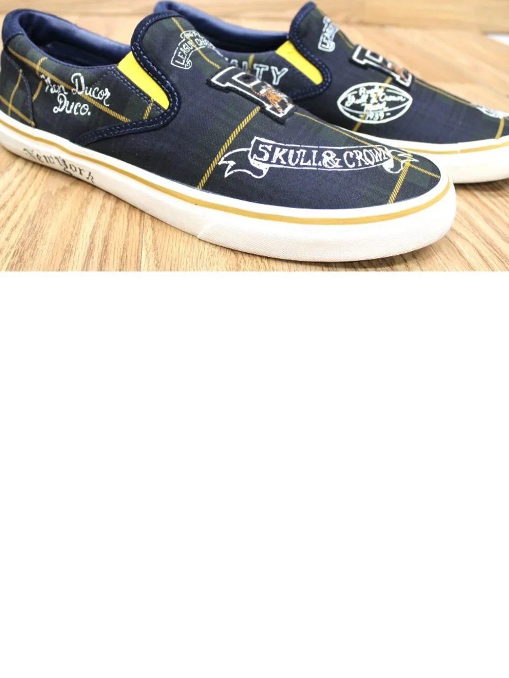 POLO RALPH LAUREN MENS THOMPSON III SLIP ON BOAT SHOES Sz 14